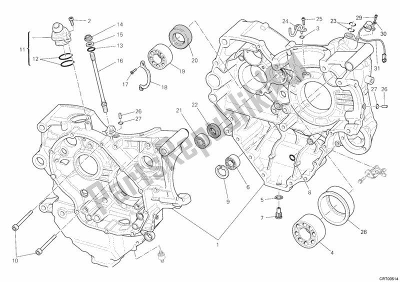 Toutes les pièces pour le Carter du Ducati Multistrada 1200 S Touring 2011